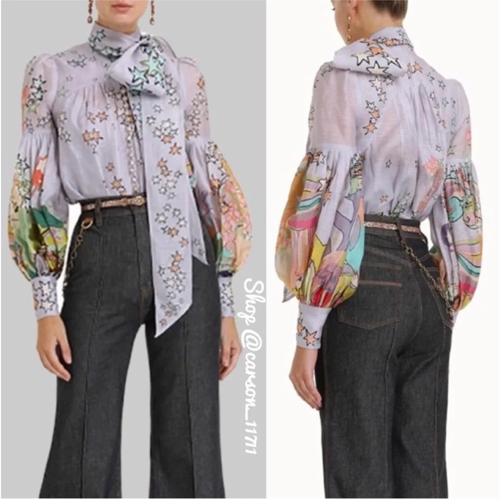 Zimmermann Concert Tie Neck Blouse - Picture 5 of 13